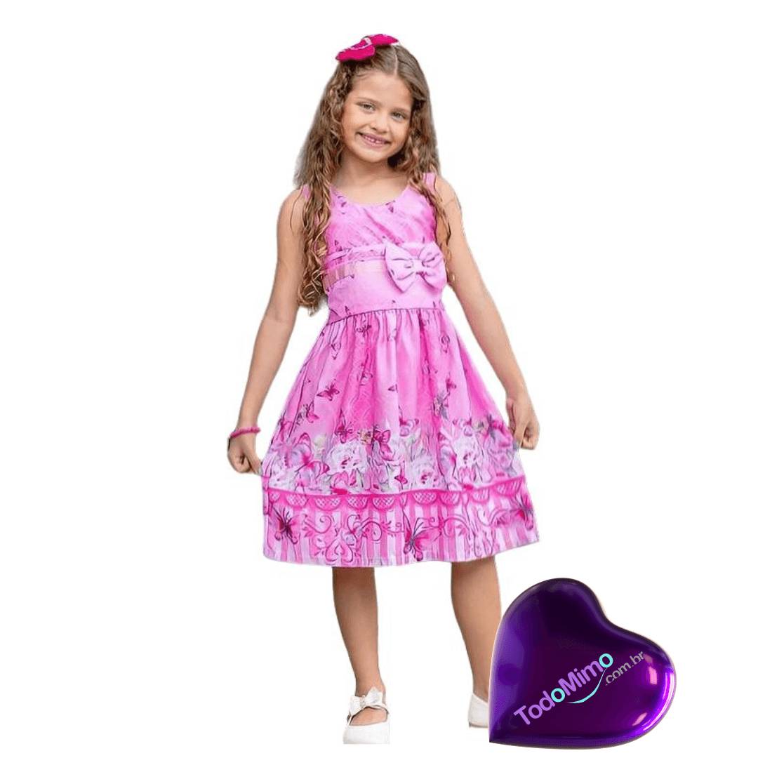 Vestido Infantil Babado Barbie Malwee